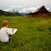Sketching in the Tetons